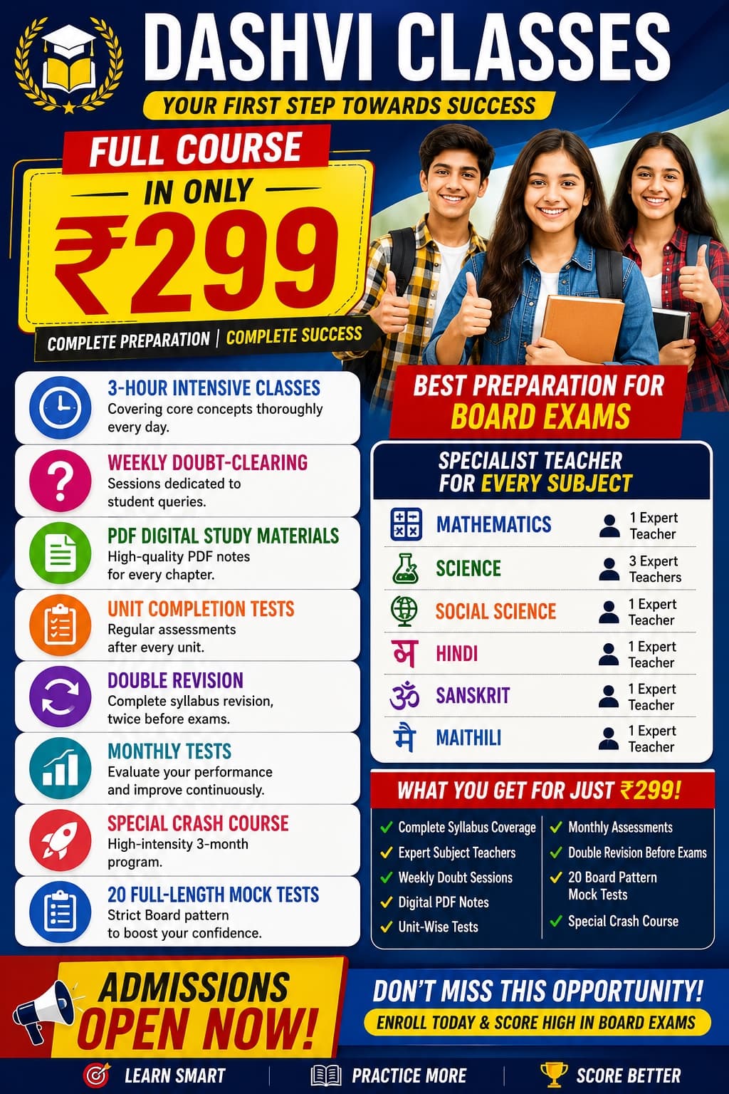 Dashvi Classes – Full Course at ₹299